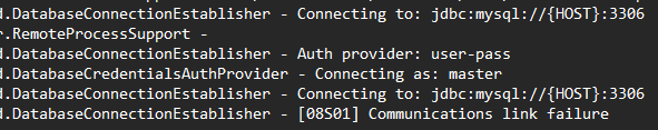 Communications line failure