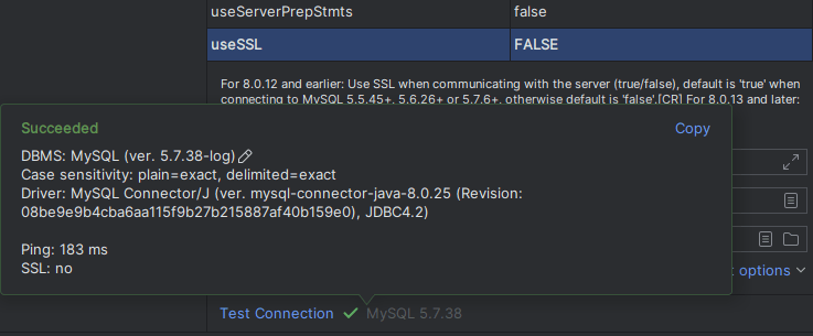 useSSL false