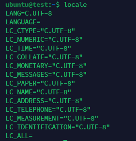 Locale check